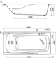 Ванна акриловая CERSANIT Zen S301-223 190x90 + ножки - изображение 4