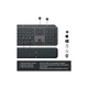 Клавіатура Logitech MX Keys Plus Advanced Wireless Illuminated with Palm Rest UA Graphit (920-009416 - зображення 6