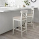 Барний стілець IKEA INGOLF 65 см білий (004.787.37) - зображення 5