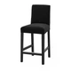 Барний стілець IKEA BERGMUND 62 см чорний/темно-сірий (394.196.38) - зображення 1