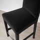 Барний стілець IKEA BERGMUND 62 см чорний/темно-сірий (394.196.38) - зображення 3