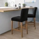 Барний стілець IKEA BERGMUND 62 см імітація дуба/темно-сірий (593.997.81) - зображення 2