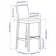 Барний стілець IKEA BERGMUND 62 см імітація дуба/темно-сірий (593.997.81) - зображення 6