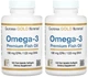 Рыбий жир California Gold Nutrition Омега-3, Жирные кислоты, 100 желатиновых капсул 2 упаковки - изображение 1