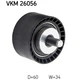 Ролик натягувача ременя SKF VKM 26056 - зображення 1