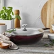 Сковорідка Staub Cast Iron 25 см із кришкою бордова - зображення 3