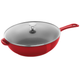 Сковорідка Staub Cast Iron 25 см із кришкою червона - зображення 1