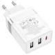 СЗУ Hoco N21 Pro Tourer 30W (2xUSB + Type-C) white - зображення 4