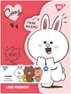Папка-органайзер YES A4 з фігурним клапаном на липучці Line Friends Cony (492104) (5056574402004) - зображення 2