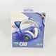 Беспроводные наушники WS CAT STN-28 LED с кошачьими ушками. Цвет: синий - изображение 3