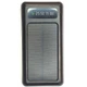 Внешний аккумулятор Power Bank UKC 8285 Black 10000 mAh портативное зарядное устройство на солнечной батарее с LED дисплеем 4 переходники USB/Type-C/MicroUSB/Lightning - изображение 1