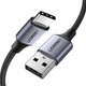 Дата кабель USB 2.0 AM to USB-C 2.0m US288 Aluminum Braid Black Ugreen (60128) (261478) - изображение 1