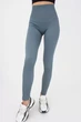 Легінси безшовні у рубчик GIULIA Leggings RIB Stormy S/M Сіро-блакитні - изображение 1