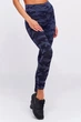 Безшовні штани камуфляж GIULIA Leggings Military Navy L/XL Сині - зображення 1