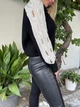 Брюки вставки из эко-кожи Clips Tricot 42 Черный R222 - изображение 3