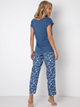 Піжама (футболка + штани) Aruelle Felicity pajama long L Синій/Білий (5904541437347) - зображення 2