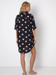 Нічна сорочка Aruelle Kelly nightdress XS Чорний/Рожевий (5904541438115) - зображення 4