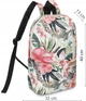 Жіночий рюкзак ZAGATTO FLOWERS 40 x 32 x 13 см, 16л (ZG694) - изображение 3