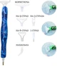 Стилус для Алмазної Мозаїки + 6 насадок SHLab Blue (30552) - зображення 2
