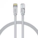 Патч-корд для интернета BASEUS RJ45 Gigabit flat 5 м White - изображение 1
