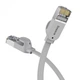 Патч-корд для интернета BASEUS RJ45 Gigabit flat 5 м White - изображение 2