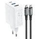 Сетевое зарядное устройство для быстрой зарядки ACEFAST A17 65W (HDMI/Type-C/USB) GaN Multi-function HUB Charger Set White - изображение 4