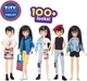 Кукла Создаваемый мир Черные прямые волосы Creatable World Deluxe Character Kit Customizable - изображение 2