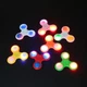 Светящийся спиннер (LED fidget spinner) - пластиковый с LED подсветкой красный - изображение 4