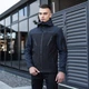 Двухцветная куртка с капюшоном Pobedov M Синяя К-963 - изображение 7