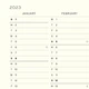 Щотижневик горизонтальний Leuchtturm1917 на 2023 рік міні А7 7 х 11 см ванільний - изображение 4