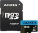 Карта памяти 16 ГБ | A-DATA Premier 16Gb | Тип microSDHC | Class 10 UHS-I +SD-адаптер AUSDH16GUICL10A1-RA1 KT-FF - изображение 1