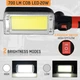 Светодиодный LED фонарь автомобильная переноска инспекционный свет для СТО JZ-8859. Светодиодная лампа с магнитом и крючком Аккумуляторная - зображення 4