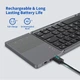 Беспроводная клавиатура с тачпадом складная VHG B033 Foldable Bluetooth Keyboard Black - изображение 6