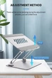 Подставка для ноутбука VHG P103 складная Folding Laptop Stand Silver - изображение 4