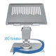 Подставка для ноутбука VHG A35 складная поворотная 360°C Rotatable Laptop Stand Silver - изображение 8