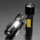 Мощный USB LED фонарик аккумуляторный 2в1 с боковым светом XPE+COB X-Balog-513 - изображение 3