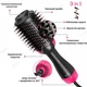 Керамічна фен щітка для укладання волосся 3 в 1 One Step Hair Dryer and Styler - изображение 3