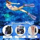 Спортивные ласты для плаванья VelaSport Shark (32/36) регулируемые для дайвинга, снорклинга, бассейна, подводной охоты Длина 35см. с Открытой пяткой Детские и взрослые Фиолетовые - изображение 6