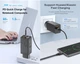 Зарядное устройство USLION GaN 65W Быстрая зарядка ноутбука смартфона павербанка PD Quick Charge +Кабель 100W +3 Переходника - изображение 10
