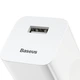 Мережевий зарядний пристрій Baseus Home Charger 1USB QC3.0 12V/2A White (CCALL-BX02) - изображение 3