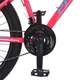 Велосипед "BELLE" PROF1 G26BELLE A26.1 26 д. Алюм.рама 17 ", SHIMANO 21SP, алюм.DB, FW TZ500, малиново-білий - зображення 4