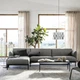 Диван 4-місний IKEA APPLARYD з шезлонгом Lejde сіро-чорний (994.295.35) - зображення 3