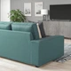Диван 5-місний кутовий IKEA KIVIK з шезлонгом Kelinge сіро-бірюзовий (294.430.21) - изображение 4