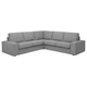 Диван 4-місний кутовий IKEA KIVIK Tibbleby сірий/бежевий (294.404.71) - изображение 1