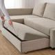 Диван кутовий розкладний IKEA FRIHETEN Hyllie бежевий (292.975.62) - изображение 5