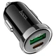 Адаптер автомобильный HOCO Leading Z44 USB, Type-C, 3A, 20W, QC, PD, черный - изображение 1