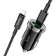 Адаптер автомобильный HOCO Leading Z44 USB, Type-C, 3A, 20W, QC, PD, черный - изображение 3