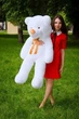 Мишка плюшевый BigBears 120 см. Белый - изображение 1