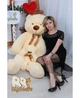 Мишка плюшевый BigBears 160 см. Персиковый - изображение 3