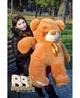 Мишка плюшевый BigBears 140 см. Рыжий - изображение 1